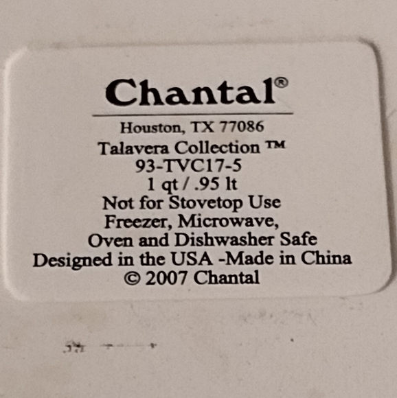 Chantal Casserole Bakeware Dish W/lid Green Freezer/Microwave/Oven Safe 1 qt - Picture 6 of 7